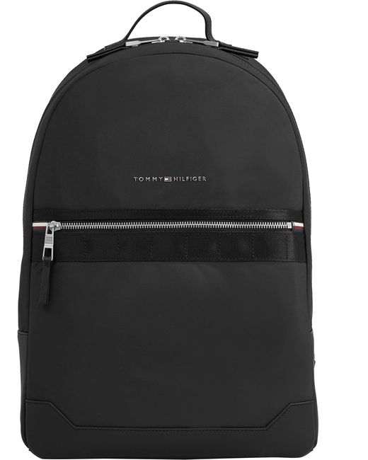 Tommy Hilfiger Black Backpack Elevated Nylon Hand Luggage for men