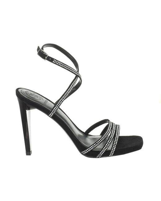 Guess Black Original Multi-strappy Design Heeled Sandals Flbae4esu03