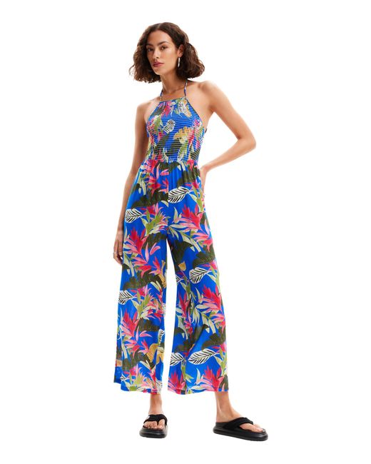 Desigual Blue Standard Woven Jumpsuit