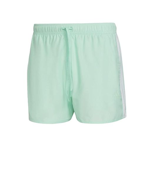 adidas Classic 3-stripes Swim Shorts in Green for Men | Lyst UK