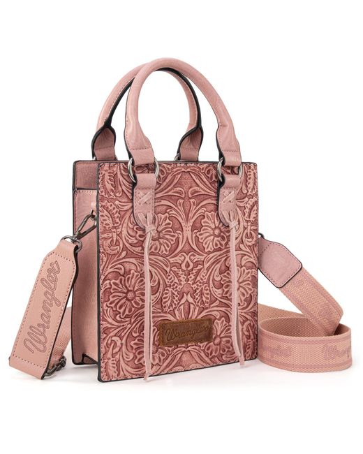 Wrangler Pink Extra-small Pebbled Leather Crossbody Bag Wg271-8119