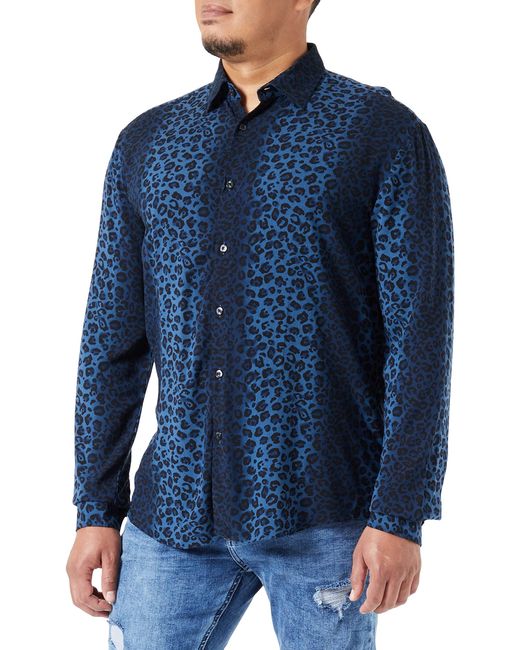 HUGO Ermo Shirt in Blue für Herren