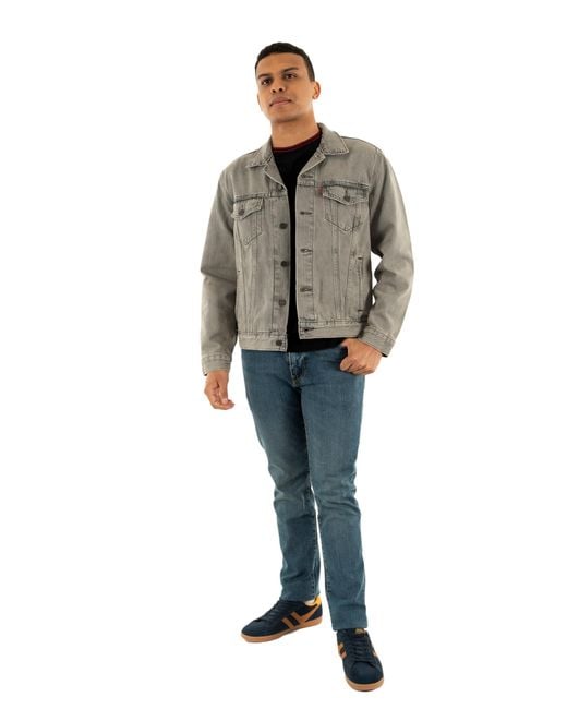 Levi's Gray The Trucker Jacket Grey for men