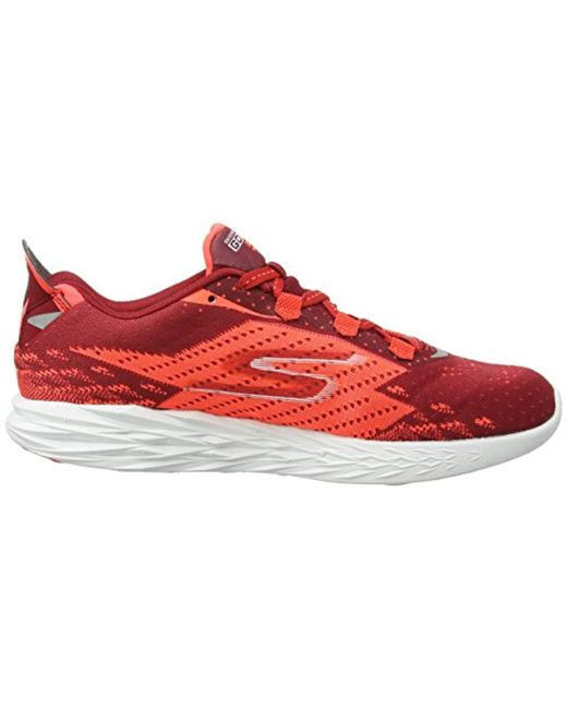 skechers go run 5 mens orange