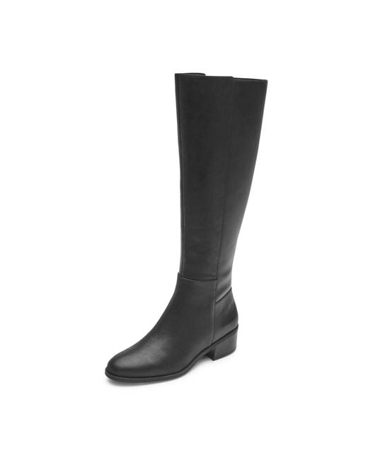Rockport Black S Evalyn Tall Boots - Wide Calf