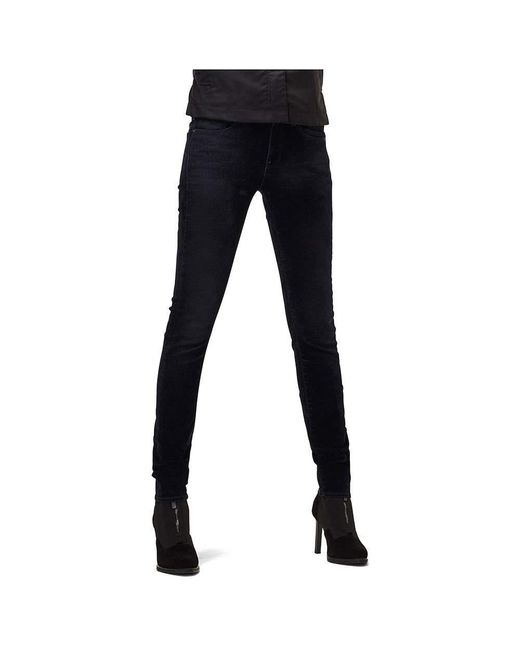 G-STAR RAW Women's 3301 Mid Waist Skinny Jeans 