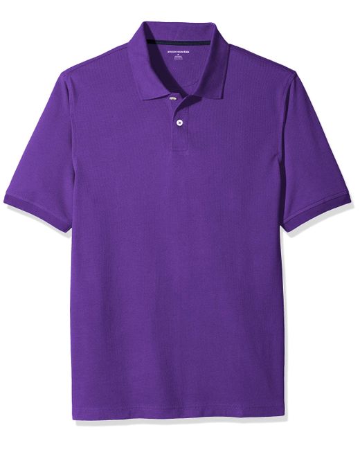 Amazon Essentials Regular-fit Cotton Pique Polo Shirt in Purple for Men -  Save 29% - Lyst