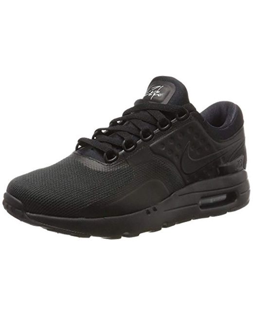Men's Black Air Max Zero Essential Trainers Nike Men Air Max Zero Essential Running Shoes Trainer Black Blue 876070 001