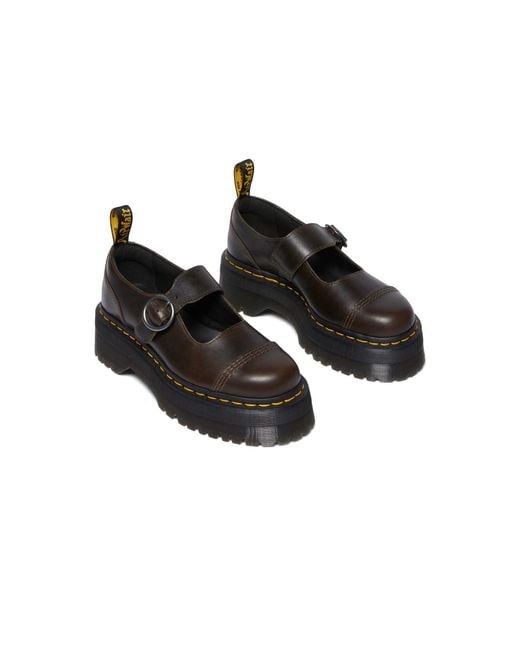 Dr. Martens Black Addina Dark Taupe Orleans Sandals