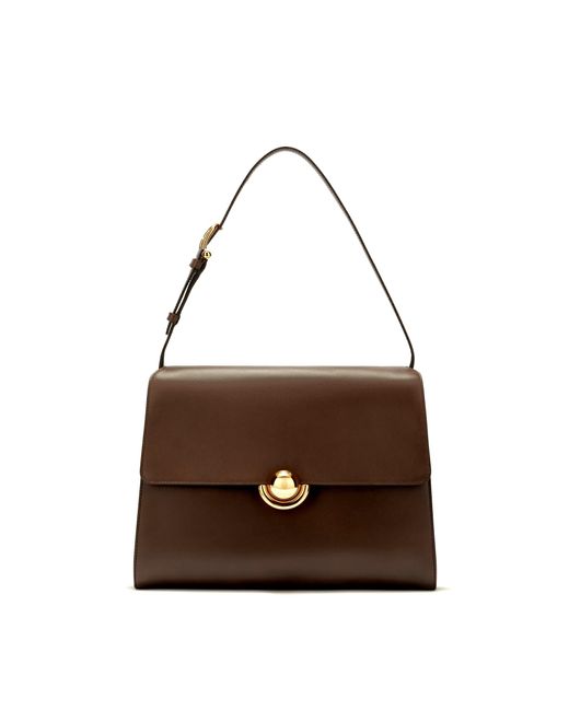 Furla Brown Schultertasche Domus Espresso M