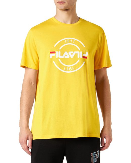 Simi Graphic T-Shirt di Fila in Yellow da Uomo