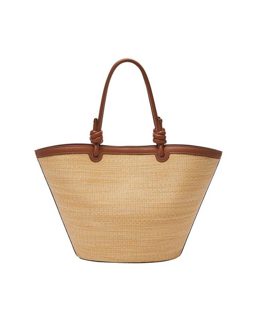Fossil Brown Summer Tote