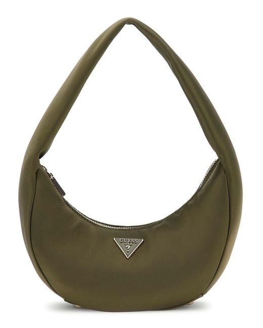 Sac à épaule Sunetra Mini Shoulder Bag Olive Guess en coloris Metallic