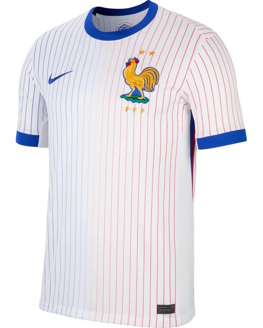 Nike 2024-2025 France Away Football Soccer T-shirt White for men