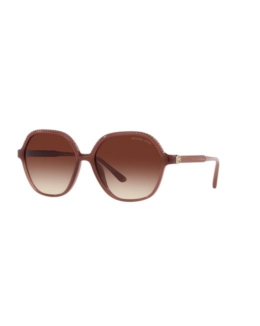 Michael Kors Black Bali Mk 2186u Brown/brown Shaded 58/16/140 Women Sunglasses