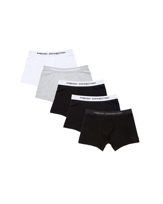 French Connection Black Cotton Boxers For – Regular Fit 's Underwear Briefs – Ease And Facility for men