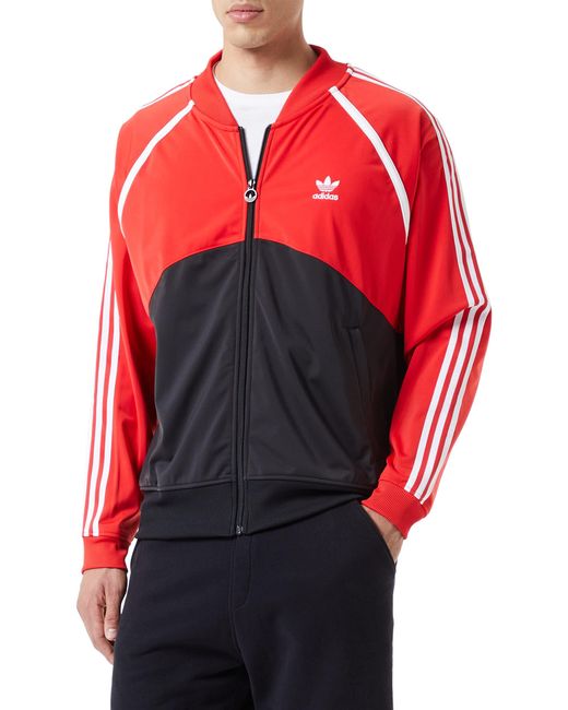 Adidas Red Sst Track Top for men