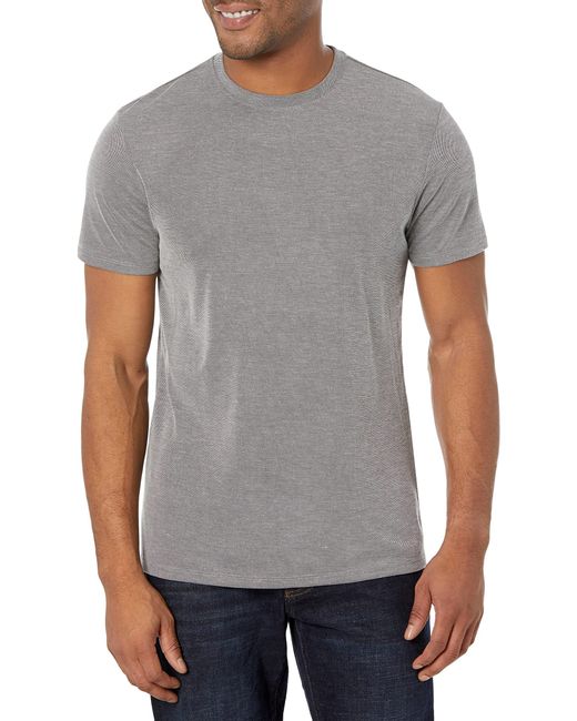 T-Shirt in Jersey di Cotone Calum di Guess in Gray