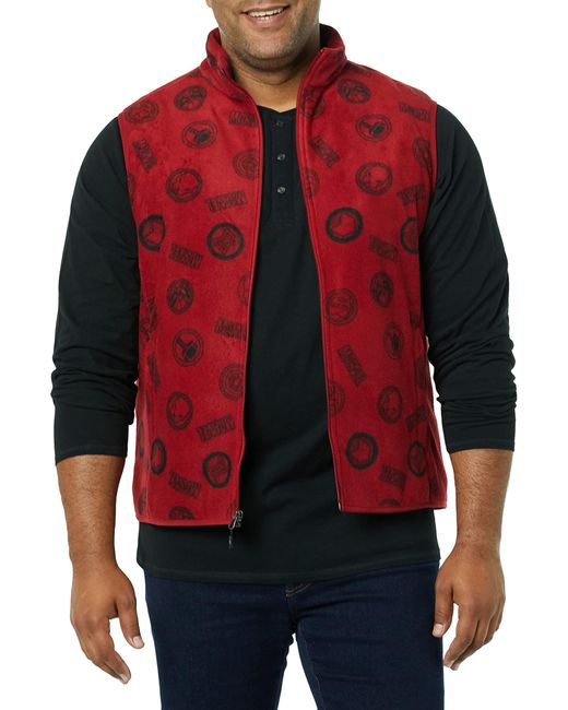 Amazon Essentials Disney | Marvel | Star Wars Polar Fleece Vests in Red for  Men | Lyst