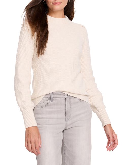 NIC+ZOE Women's Mock Neck Sweater With Stud Detail – Long Sleeve Pullover, 25 Inches Long - View #11