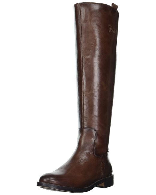 Franco Sarto S Meyer Knee High Flat Boots Dark Brown Leather 5.5 M