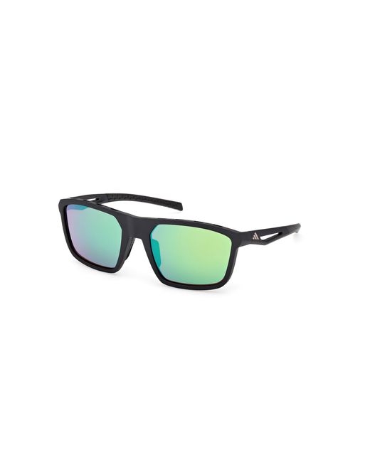 Occhiali da Sole SP0111 02Q matte black 57/20/130 UNISEX di Adidas in Green