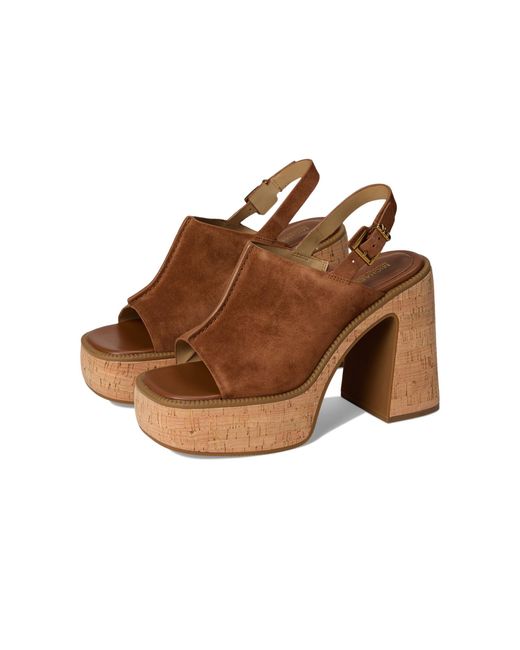Leia Platform Sandal di MICHAEL Michael Kors in Brown