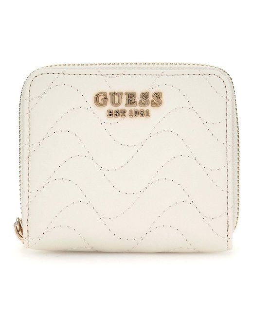 Guess Natural Melisandra Slg Small Zip Around Wallet S Shell