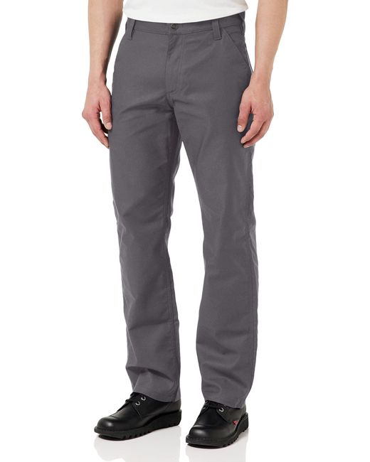 Carhartt Gray S Rugged Professionaltm Series Flex® Relaxed Fit Canvas Work Utility Pants for men