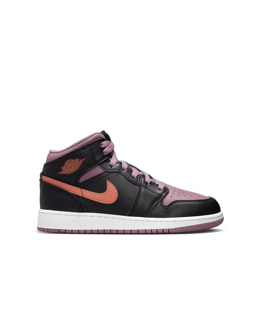 Nike Blue Jordan 1 Mid Se Black/sky J Orange-mauve for men