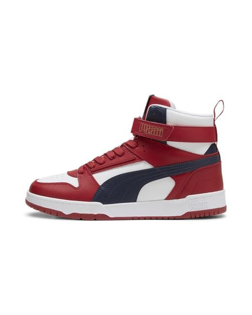 Puma red high tops hot sale