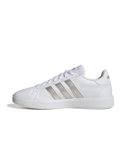 Adidas White Grand Court Sneaker