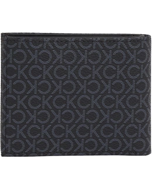 Calvin Klein Geldbeutel Classic Mono Bifold mit Logo-Print in Black für Herren