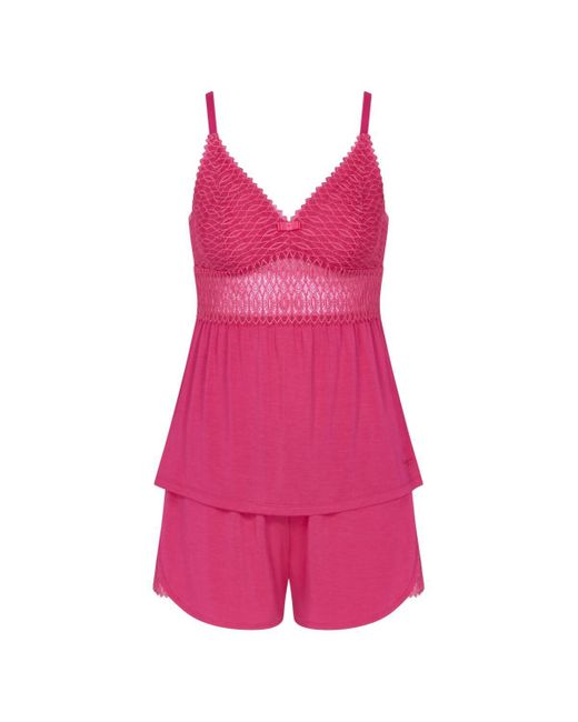 Triumph Aura Spotlight Psk Pajama Set in het Pink