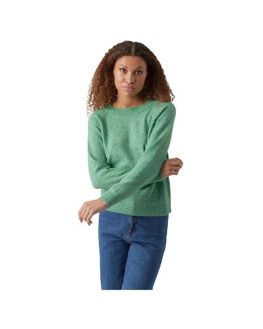 Vmdoffy LS O-Neck Blouse Ga Noos Maglione di Vero Moda in Green