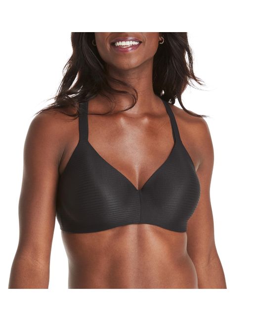 Hanes Brown Ultimate T-shirt Soft Wire-free Bra