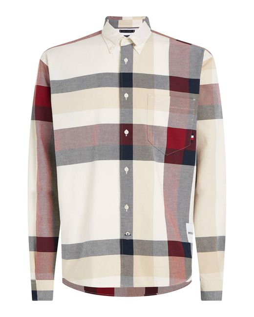Tommy hilfiger best sale checked shirt mens