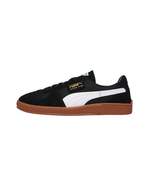 Sneakers Super Team OG in Pelle di PUMA in Black