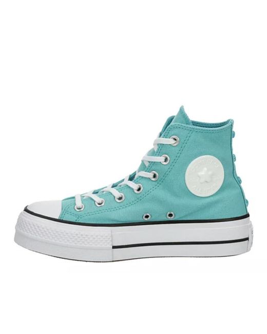 Converse Blue Lace Up Closure Style