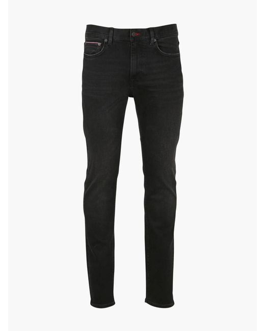 Tommy Hilfiger Black Slim Bleecker Jeans Stretch for men