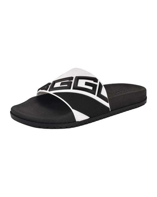 Guess Odent Slide Sandaal Voor in het Black voor heren