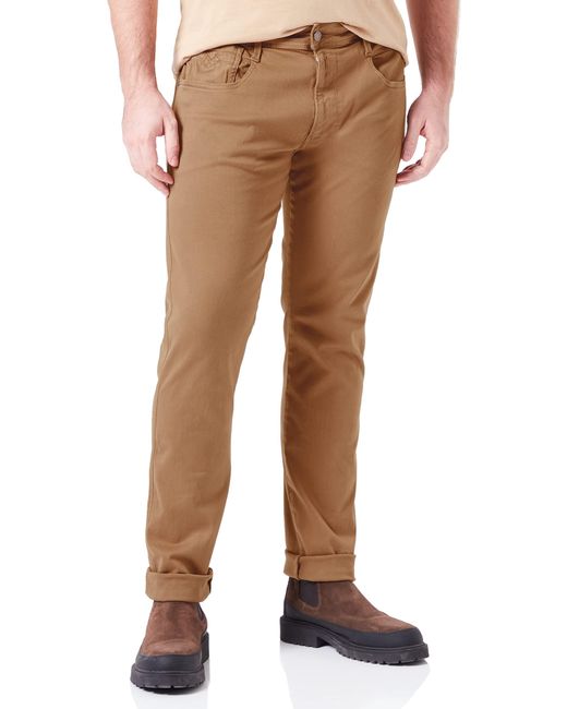 Replay Brown Jeans Anbass Slim-Fit Hyperflex Colour X-Lite mit Stretch