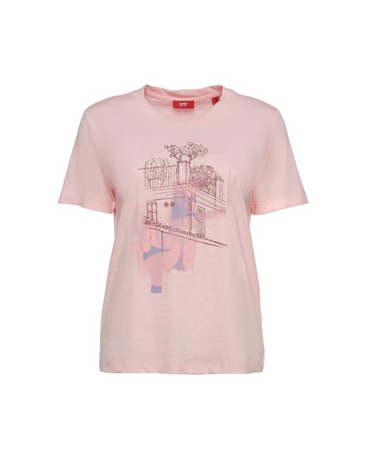 Esprit Pink 073cc1k310 T-shirt