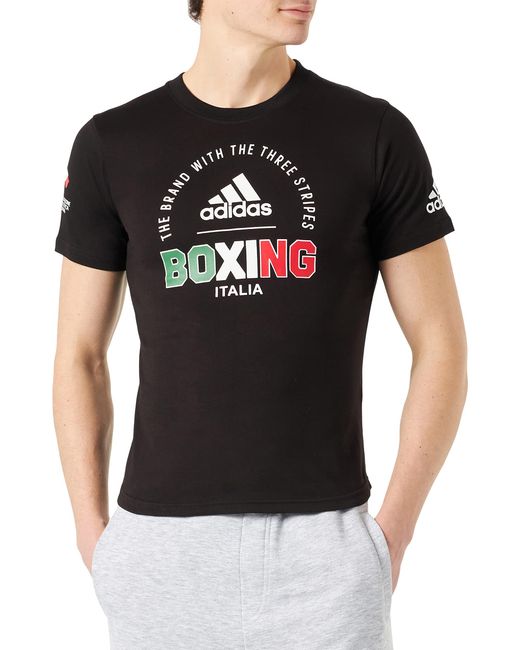 National Line Boxing T-Shirt di Adidas in Black