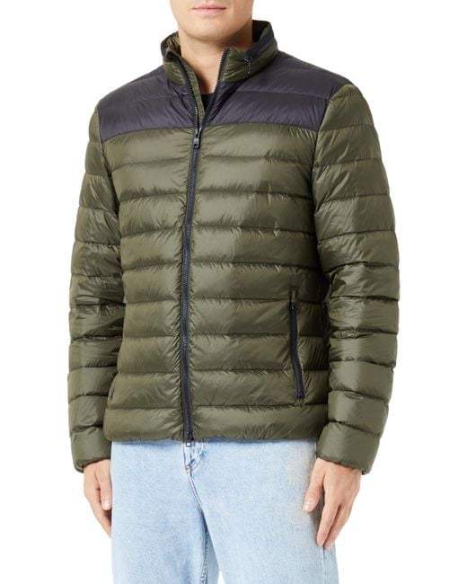 Geox M REGIO DOWNJACKETS OLIVE NIGHT/BLACK 54_IT in Green für Herren