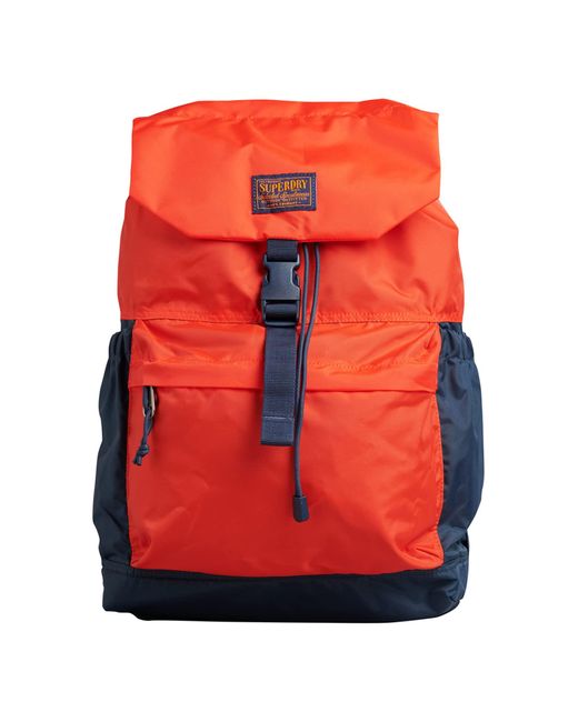 Superdry Red Toploader Backpack Orange