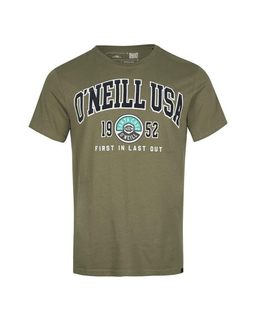 O'neill Sportswear Green Surf State T-shirt for men