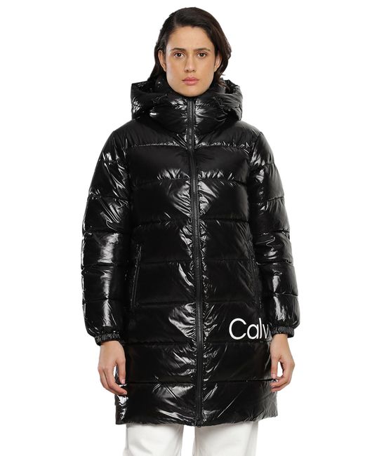 Calvin Klein Black Padded Coats