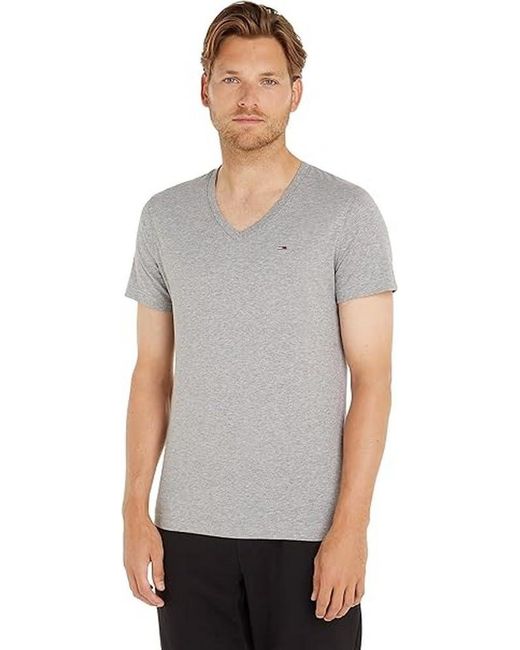 Tommy Hilfiger Black Tjm Original Short-sleeve T-shirt V-neck for men