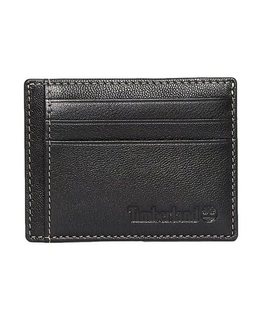 Timberland Milled Card Wallet Black One Size Black for men